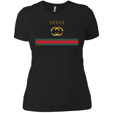 Gucci Logo Vintage Women Cotton T-Shirt Black / X-Small Women Cotton T-Shirt - parenttees