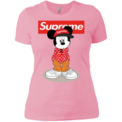 Supreme Mickey Mouse T-shirt Women Cotton T-Shirt Women Cotton T-Shirt - parenttees