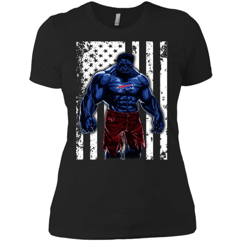 Giants Hulk Buffalo Bills Nfl T-shirt Women Cotton T-Shirt Black / X-Small Women Cotton T-Shirt - parenttees