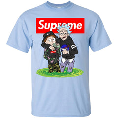 Supreme Rick And Morty T-shirt Men Cotton T-Shirt Men Cotton T-Shirt - parenttees