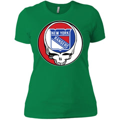 New York Rangers Grateful Dead Steal Your Face Hockey Nhl Shirts Women Cotton T-Shirt Women Cotton T-Shirt - parenttees