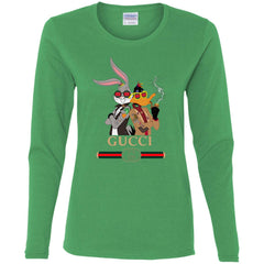 Gucci Trending T-shirt Rabbit And Donald T-shirt Women Long Sleeve Shirt Women Long Sleeve Shirt - parenttees