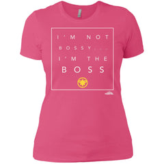 Captain Marvel Not Bossy I'm The Boss Women Cotton T-Shirt Women Cotton T-Shirt - parenttees