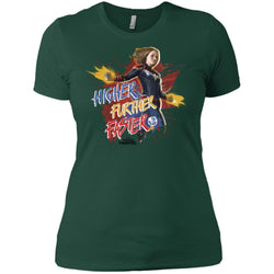 Captain Marvel Movie Vintage Colors Powers Women Cotton T-Shirt