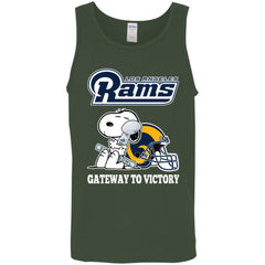 Los Angeles Rams Gateway To Victory Super Bowl 2019 Snoopy Football Nfl Men Cotton Tank Men Cotton Tank - parenttees