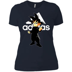 Goku Treding Adidas White T-shirt Women Cotton T-Shirt Women Cotton T-Shirt - parenttees