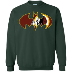 We Are The Washington Redskins Batman Nfl Mashup Crewneck Pullover Sweatshirt Crewneck Pullover Sweatshirt - parenttees