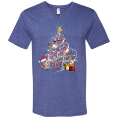 Chanel Christmas Tree T-shirt Men V-Neck T-Shirt Men V-Neck T-Shirt - parenttees