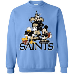 Mickey Mouse New Orleans Saints American Football Nfl Sports Shirt Crewneck Pullover Sweatshirt Crewneck Pullover Sweatshirt - parenttees