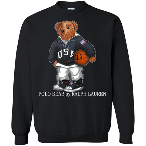 Polo Bear Ralph Lauren Shirt Crewneck Pullover Sweatshirt Black / S Crewneck Pullover Sweatshirt - parenttees