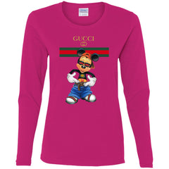 Gucci Logo Mickey Gift Trending T-shirt Women Long Sleeve Shirt Women Long Sleeve Shirt - parenttees