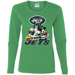 Mickey Mouse New York Jets American Football Nfl Sports Shirt Women Long Sleeve Shirt Women Long Sleeve Shirt - parenttees