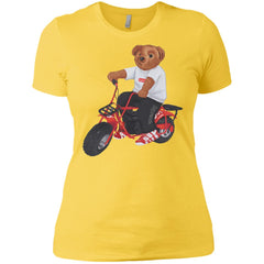 Supreme Bear Moto T-shirt Women Cotton T-Shirt Women Cotton T-Shirt - parenttees