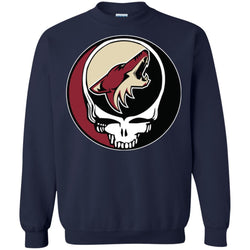 Arizona Coyotes Grateful Dead Steal Your Face Hockey Nhl Shirts Crewneck Pullover Sweatshirt