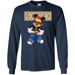 Gucci Logo Shirt Mickey Mouse T-shirt Men Long Sleeve Shirt Men Long Sleeve Shirt - parenttees