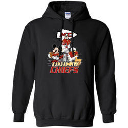 Nfl – Kansas City Chiefs Donald Duck Goofy Mickey Mouse Super Bowl 2019 Football Pullover Hoodie Sweatshirt