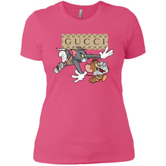 Gucci Tom And Jerry Cartoon T-shirt Women Cotton T-Shirt Women Cotton T-Shirt - parenttees