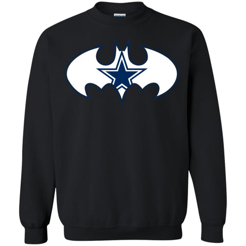 We Are The Dallas Cowboys Batman Nfl Mashup Crewneck Pullover Sweatshirt Black / S Crewneck Pullover Sweatshirt - parenttees