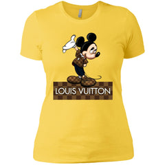 Louis Vuitton Mickey T-shirt Women Cotton T-Shirt Women Cotton T-Shirt - parenttees