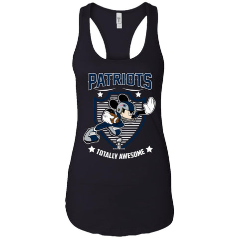 Nfl – New England Patriots Totally Awesome Mickey Mouse Super Bowl 2019 Football Women Tank Top Black / X-Small Women Tank Top - parenttees