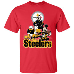 Mickey Mouse Pittsburgh Steelers American Football Nfl Sports Shirt Men Cotton T-Shirt