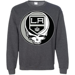 Los Angeles Kings Grateful Dead Steal Your Face Hockey Nhl Shirts Crewneck Pullover Sweatshirt Crewneck Pullover Sweatshirt - parenttees