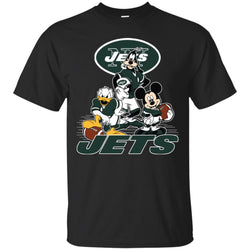 Mickey Mouse New York Jets American Football Nfl Sports Shirt Men Cotton T-Shirt