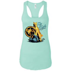 Captain Marvel Symbol Goose Fly High Women Tank Top Women Tank Top - parenttees