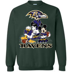 Mickey Mouse Baltimore Ravens American Football Nfl Sports Shirt Crewneck Pullover Sweatshirt Crewneck Pullover Sweatshirt - parenttees