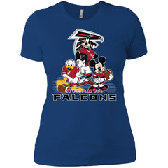 Mickey Mouse Atlanta Falcons American Football Nfl Sports Shirt Women Cotton T-Shirt Women Cotton T-Shirt - parenttees