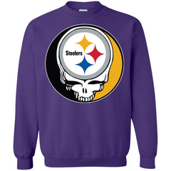 Pittsburgh Steelers Grateful Dead Steal Your Face Football Nfl Shirts Crewneck Pullover Sweatshirt Crewneck Pullover Sweatshirt - parenttees