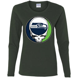 Seattle Seahawks Grateful Dead Steal Your Face Football Nfl Shirts Women Long Sleeve Shirt