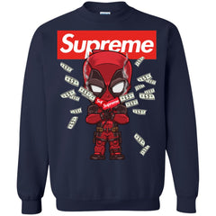 Supreme Deadpool Funny T-shirt Crewneck Pullover Sweatshirt Crewneck Pullover Sweatshirt - parenttees