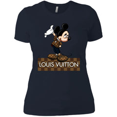 Louis Vuitton Mickey T-shirt Women Cotton T-Shirt Women Cotton T-Shirt - parenttees