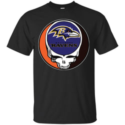 Baltimore Ravens Grateful Dead Steal Your Face Football Nfl Shirts Men Cotton T-Shirt