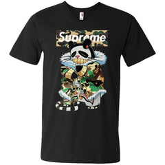 Supreme Panda Kung Fu T-shirt Men V-Neck T-Shirt Men V-Neck T-Shirt - parenttees