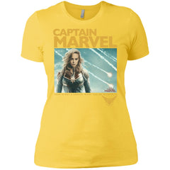 Captain Marvel Vintage Movie Poster Style Women Cotton T-Shirt Women Cotton T-Shirt - parenttees