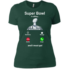 Nfl - Super Bowl Is Calling And I Must Go Los Angeles Rams 2019 Football Women Cotton T-Shirt Women Cotton T-Shirt - parenttees