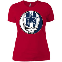 Dallas Cowboys Grateful Dead Steal Your Face Football Nfl Shirts Women Cotton T-Shirt Women Cotton T-Shirt - parenttees