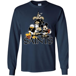 Mickey Mouse New Orleans Saints American Football Nfl Sports Shirt Men Long Sleeve Shirt