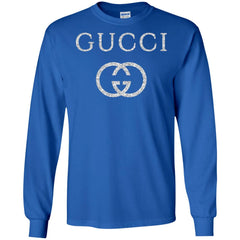 Vintage Gucci Logo Inspired Men Long Sleeve Shirt Men Long Sleeve Shirt - parenttees