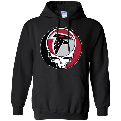 Atlanta Falcons Grateful Dead Steal Your Face Football Nfl Shirts Pullover Hoodie Sweatshirt Black / S Pullover Hoodie Sweatshirt - parenttees