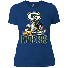 Mickey Mouse Green Bay Packer American Football Nfl Sports Shirt Women Cotton T-Shirt Women Cotton T-Shirt - parenttees