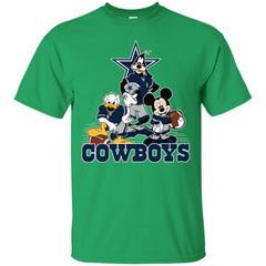 Mickey Mouse Dallas Cowboys American Football Nfl Sports Shirt Men Cotton T-Shirt Men Cotton T-Shirt - parenttees