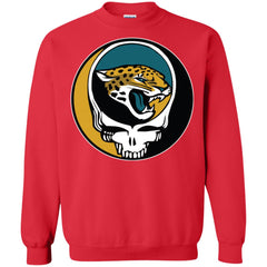 Jacksonville Jaguars Grateful Dead Steal Your Face Football Nfl Shirts Crewneck Pullover Sweatshirt Crewneck Pullover Sweatshirt - parenttees