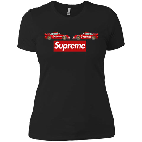 Best Supreme Car T-shirt Women Cotton T-Shirt Black / X-Small Women Cotton T-Shirt - parenttees