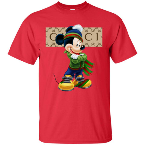 Gucci Trending Mickey T-shirt Men Cotton T-Shirt Black / S Men Cotton T-Shirt - parenttees