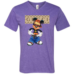 Gucci Logo Shirt Mickey Mouse T-shirt Men V-Neck T-Shirt Men V-Neck T-Shirt - parenttees