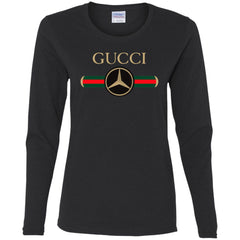 Gucci Mercedes T-shirt Women Long Sleeve Shirt Women Long Sleeve Shirt - parenttees