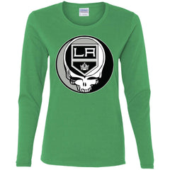 Los Angeles Kings Grateful Dead Steal Your Face Hockey Nhl Shirts Women Long Sleeve Shirt Women Long Sleeve Shirt - parenttees